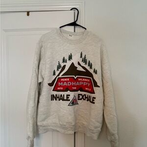 Madhappy Cream Graphic Crewneck Sweater